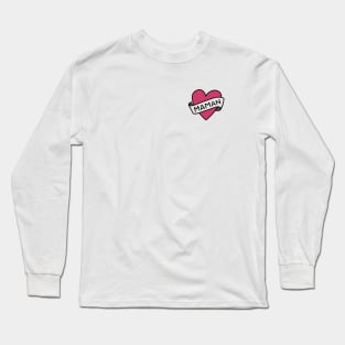 Heart & scroll (maman) Long Sleeve T-Shirt